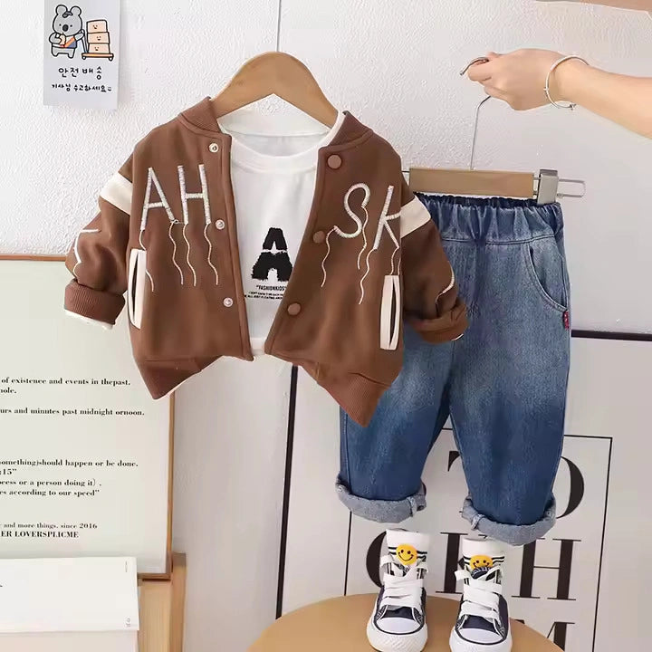 Boys Premium Street Style Jacket Set