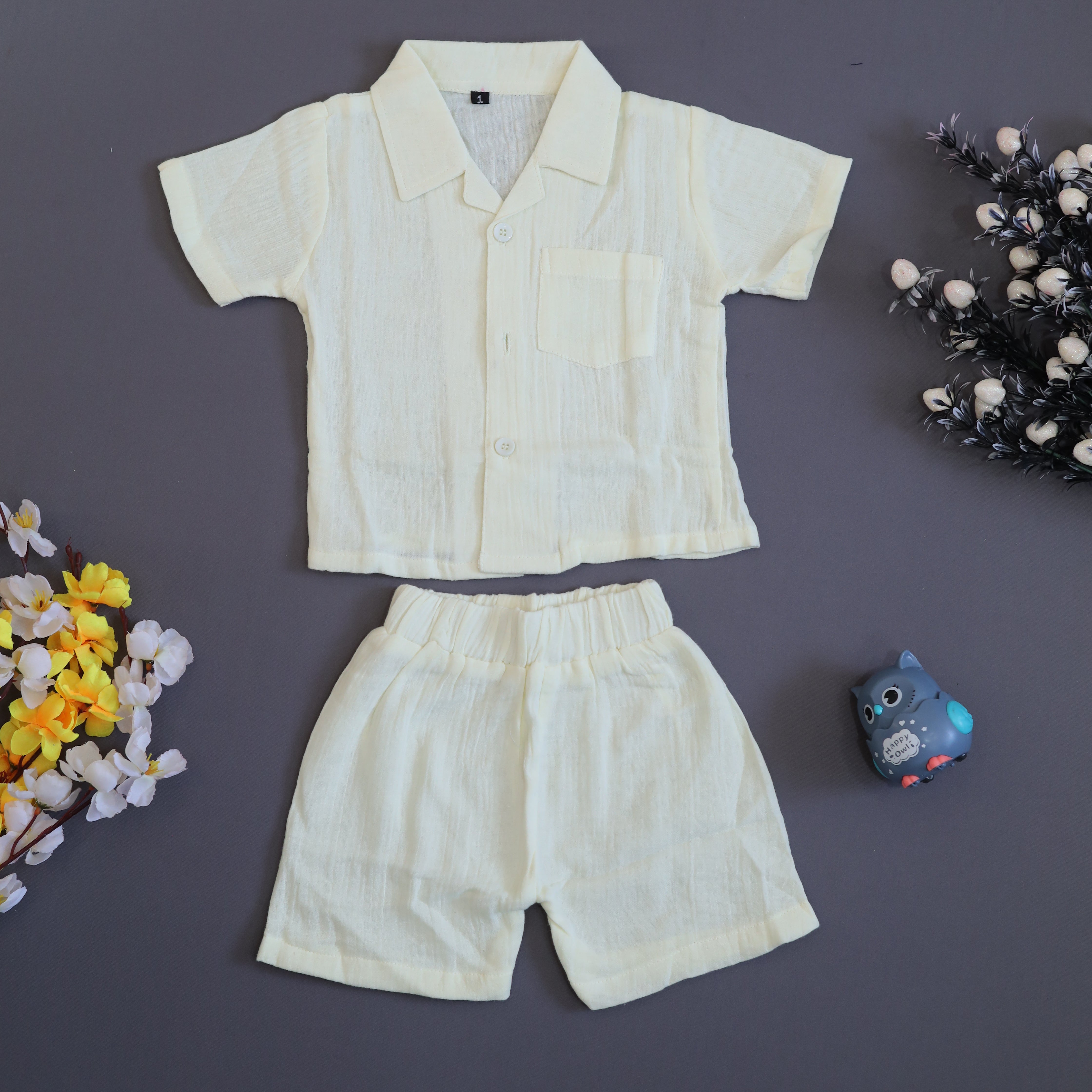 Kukus91 Kids plain Muslin set Combo