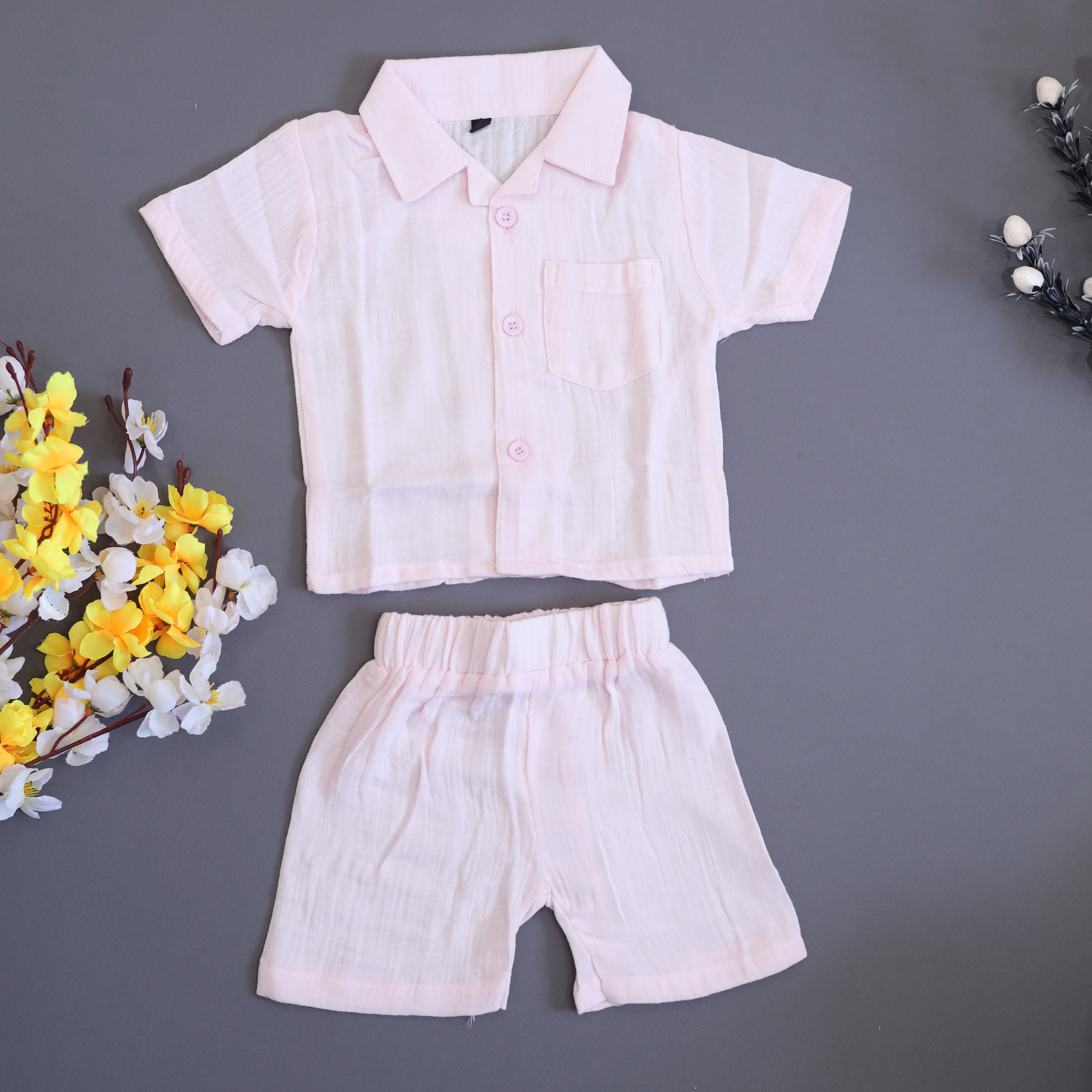 Kukus91 Kids plain Muslin set Combo