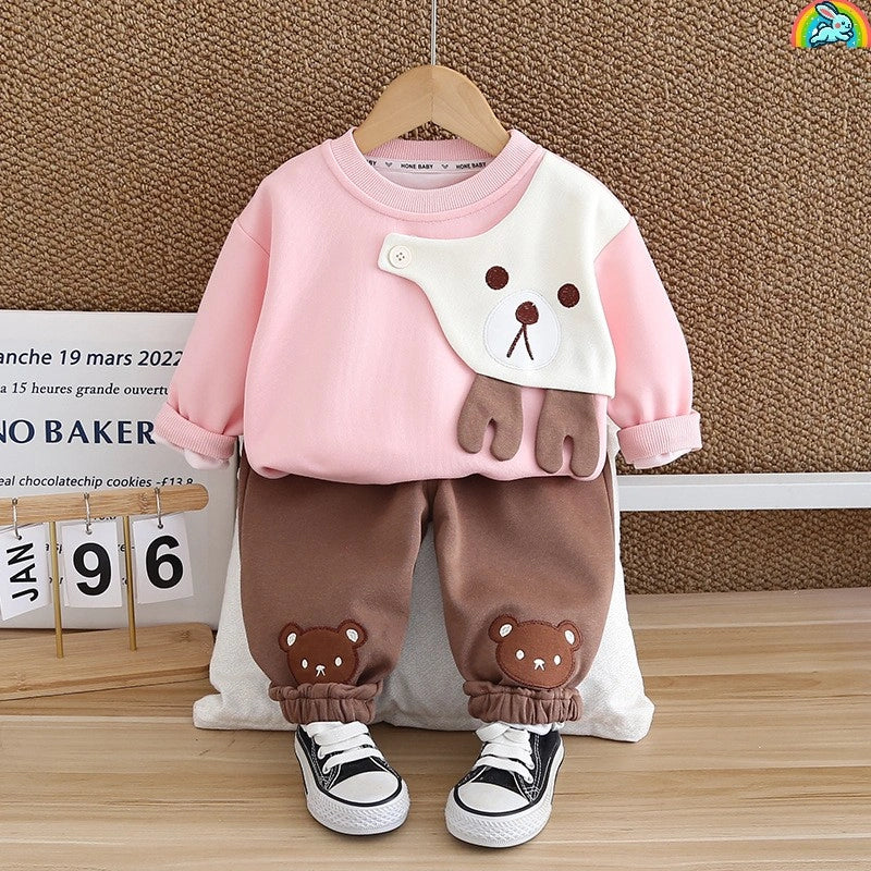 Premium Teddy Bear Kids Winter Outfit Set