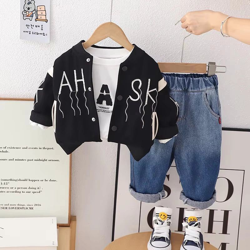 Boys Premium Street Style Jacket Set