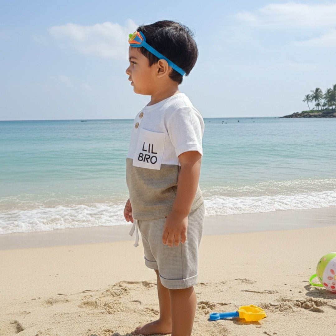 Lil Bro Textured Co-Ord Set