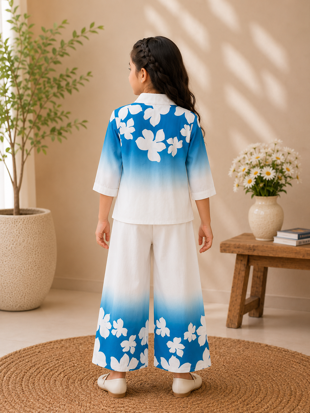 Girls Floral Printed Co-Ord Set