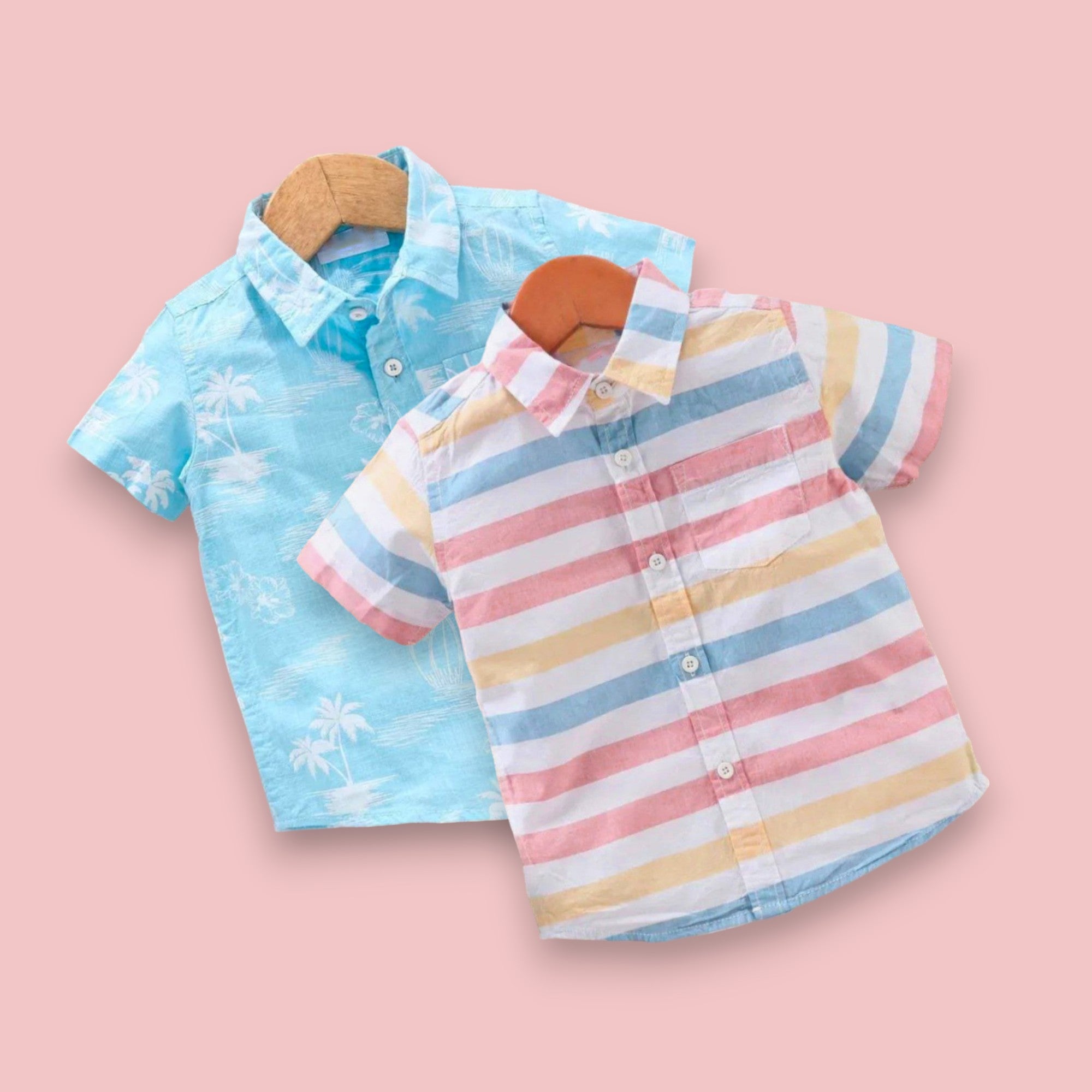 Kukus91 Boys Rainbow Combo Shirt