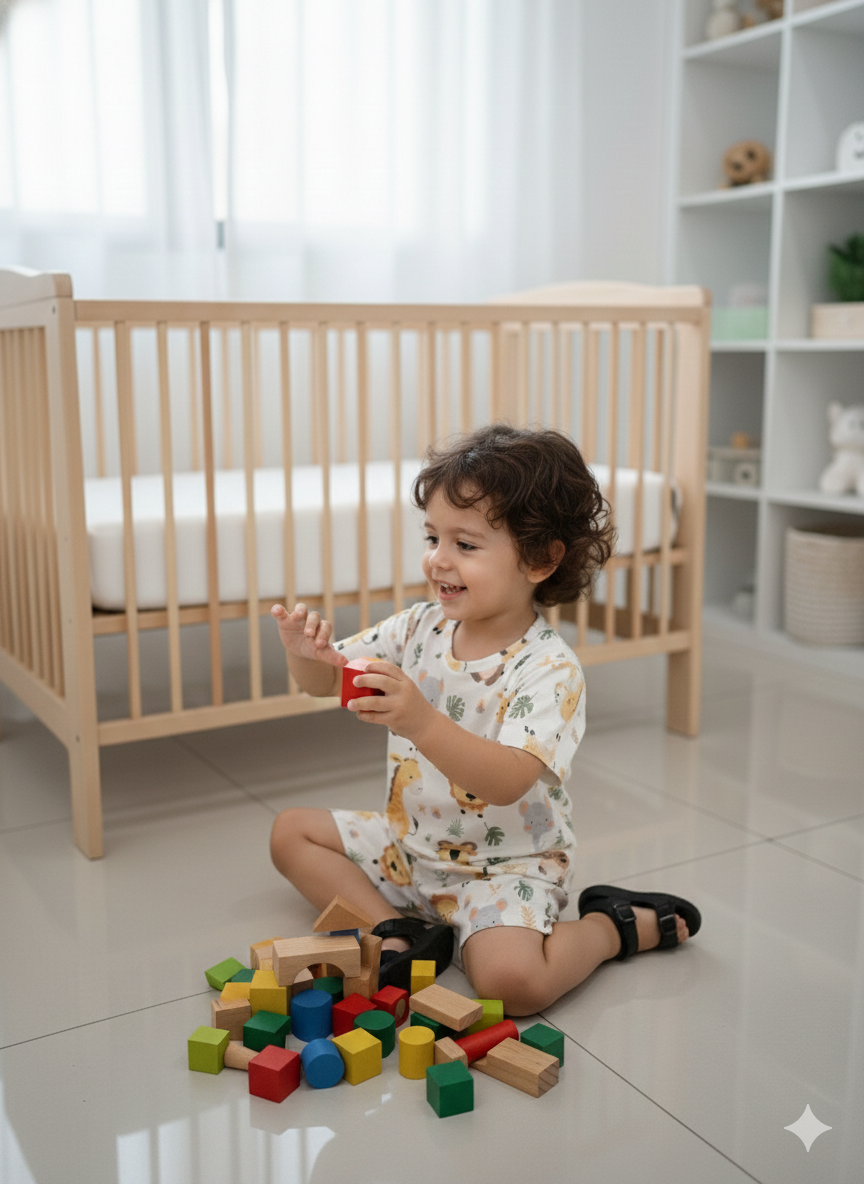 Little Kids Animal Printed Summer Co-Ord set