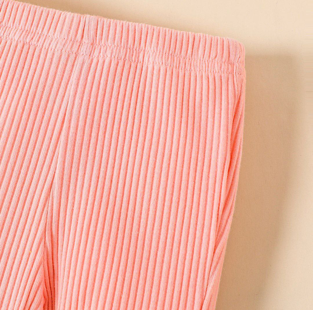 Girls Western Wear Stripe Tops & Bottom Set