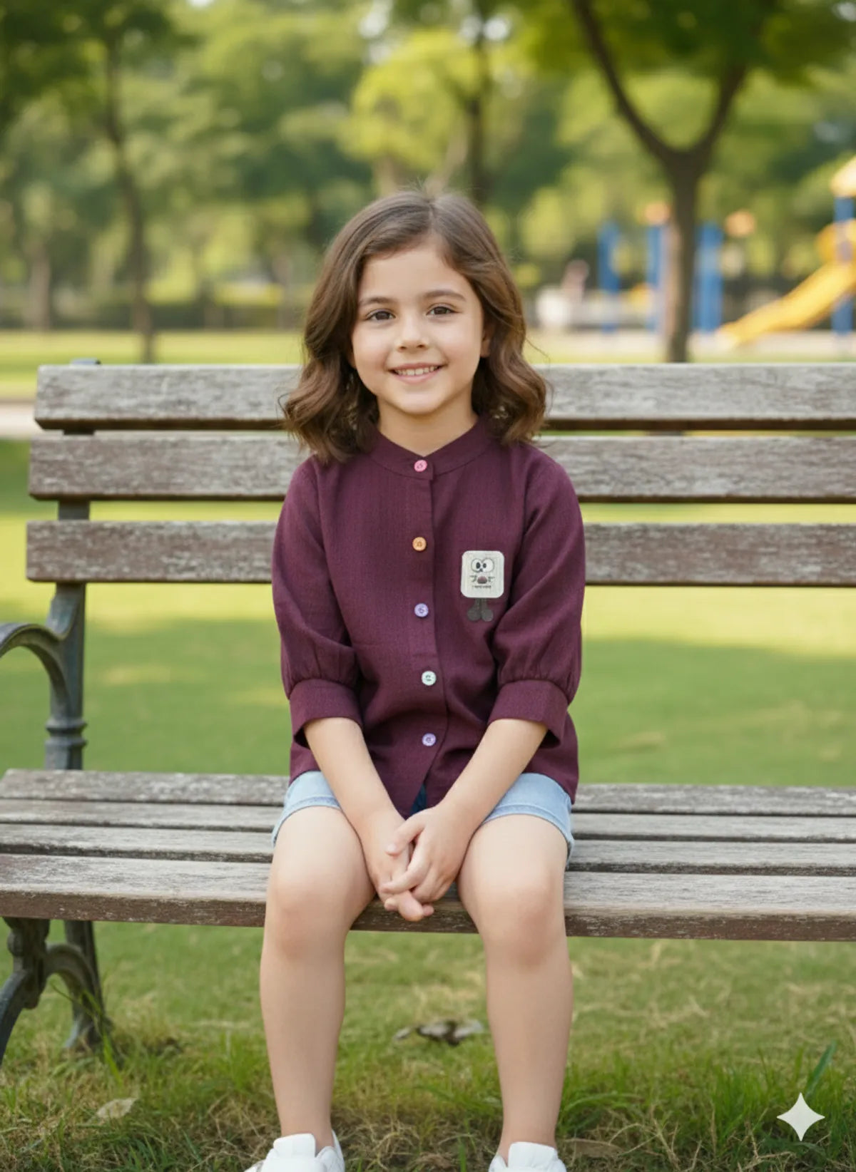 Girls Stylish Skirt with puff Sleeves