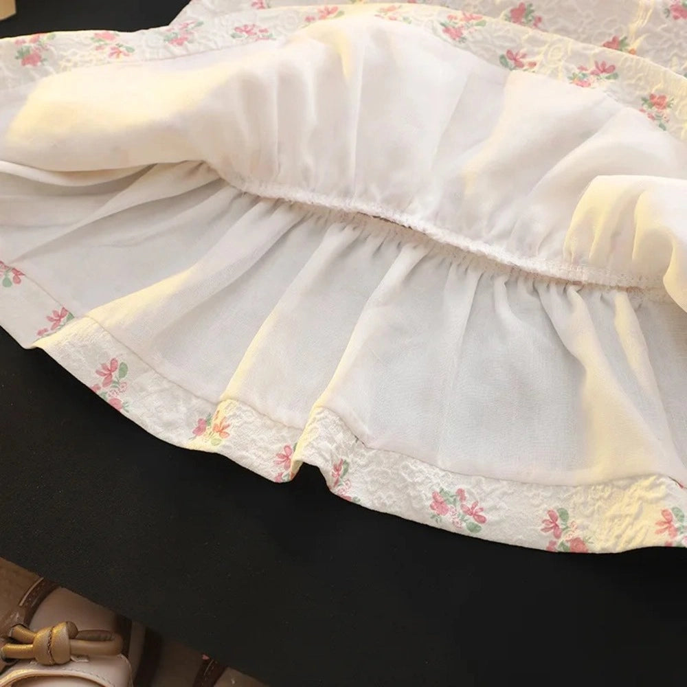 Soft Pink Floral Baby Girl Dress