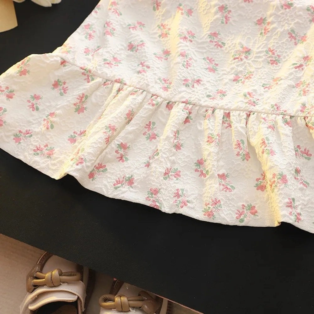 Soft Pink Floral Baby Girl Dress