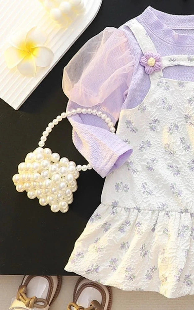 Soft Pink Floral Baby Girl Dress