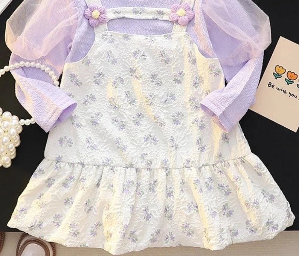 Soft Pink Floral Baby Girl Dress
