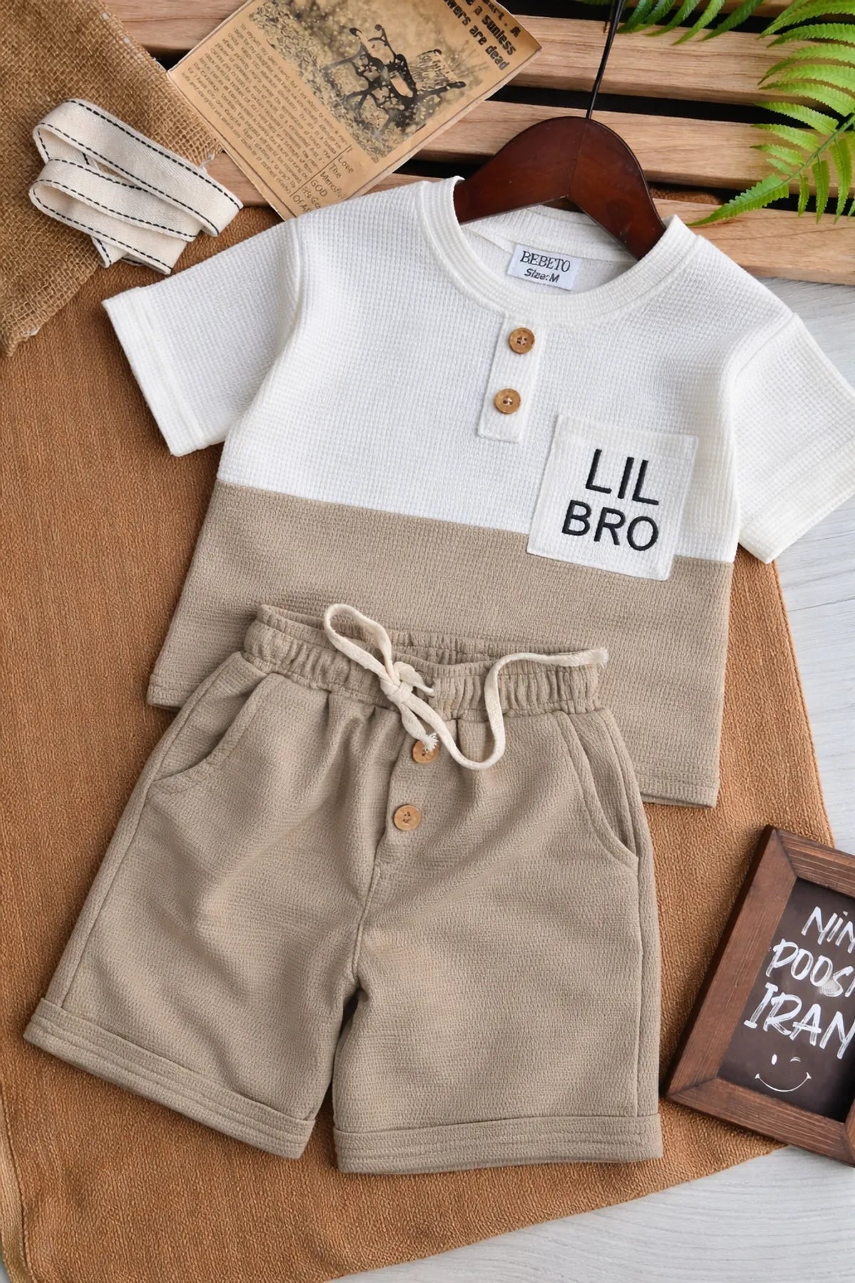 Lil Bro Textured Co-Ord Set