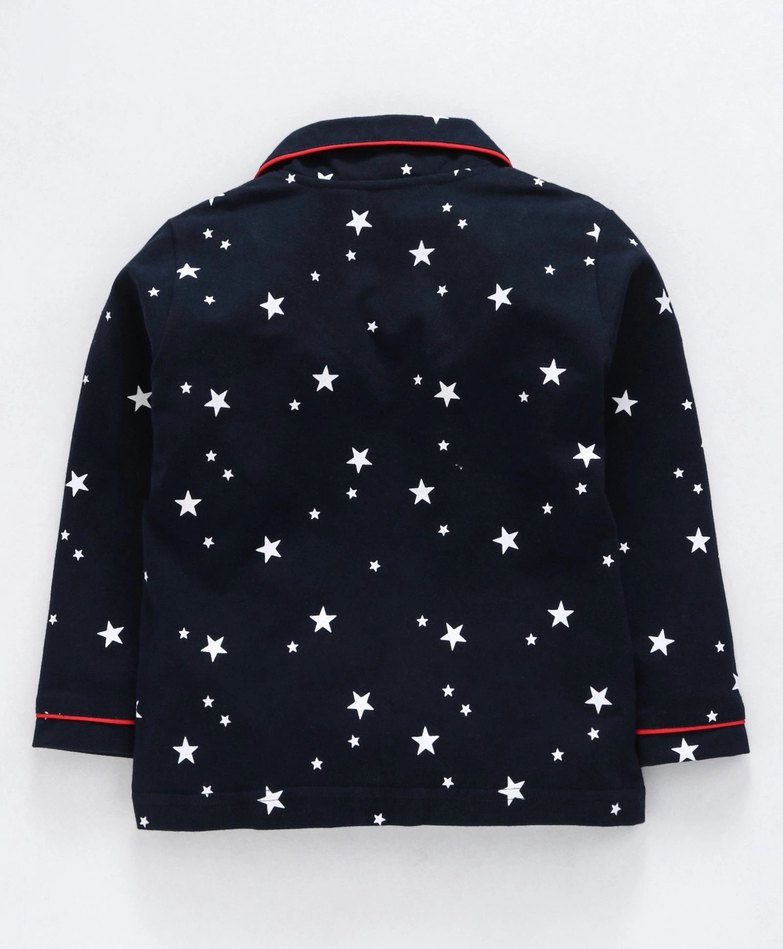 Kukus91 Girls White star Night suit pair