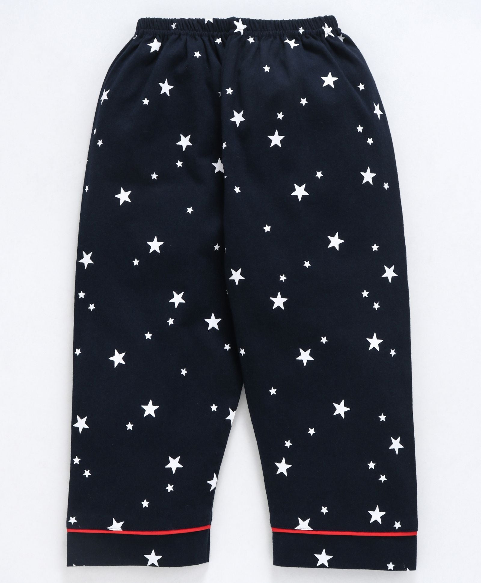 Kukus91 Girls White star Night suit pair