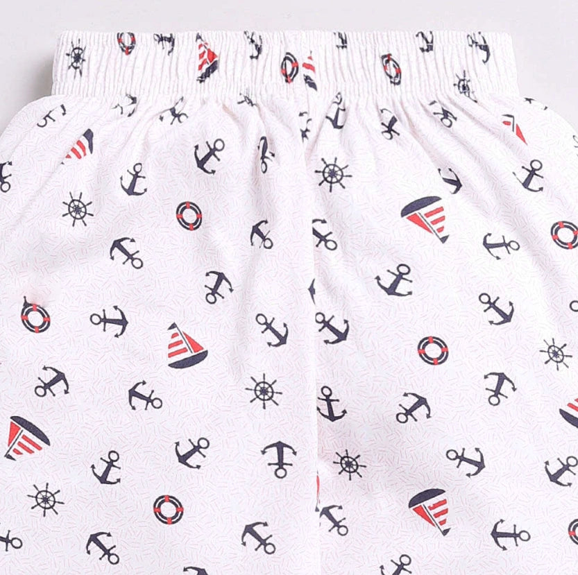 Kukus91 Baby Suit boat Design Night suit Pair