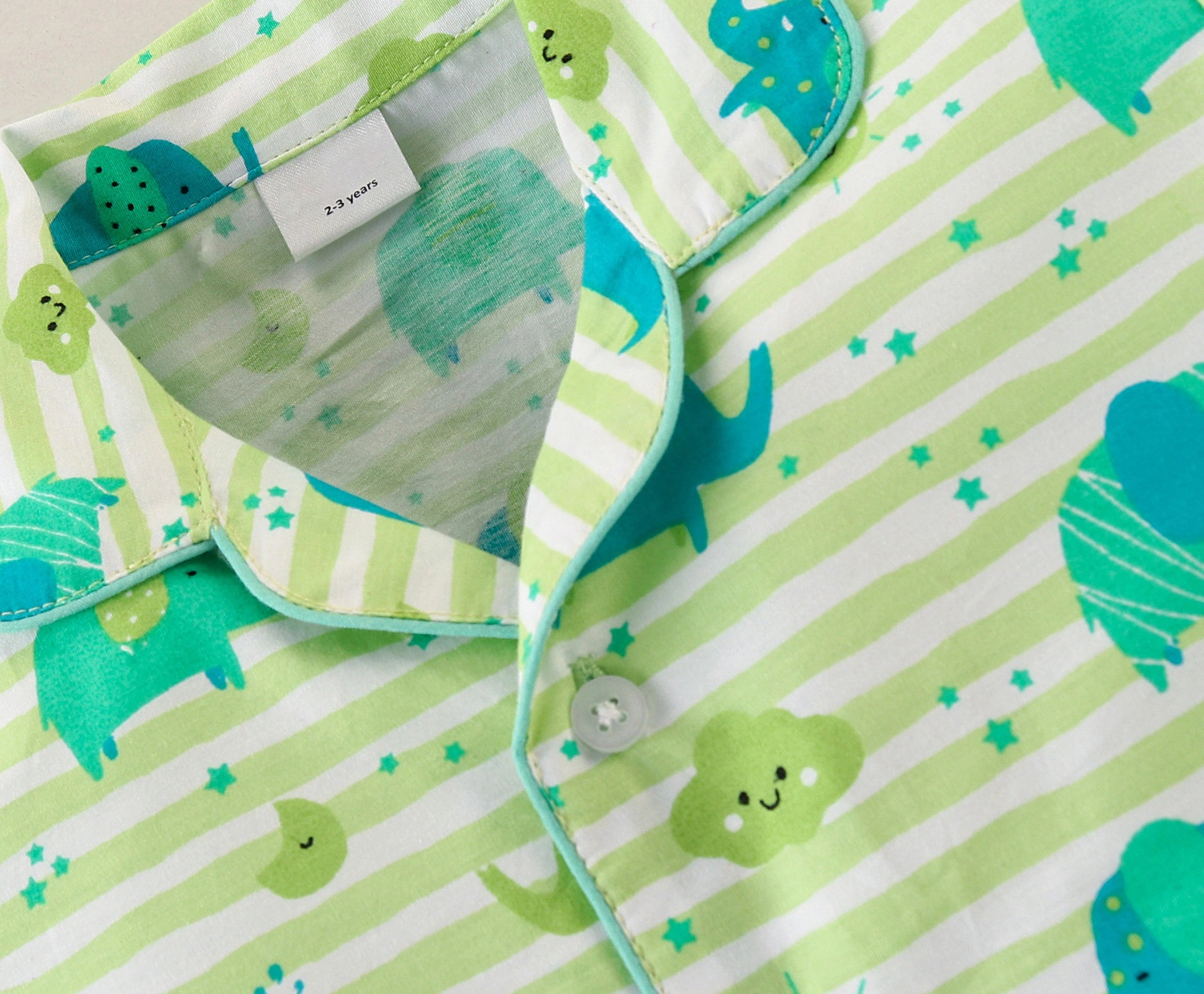 Kukus91 Baby girls Hathi design Night suit Set