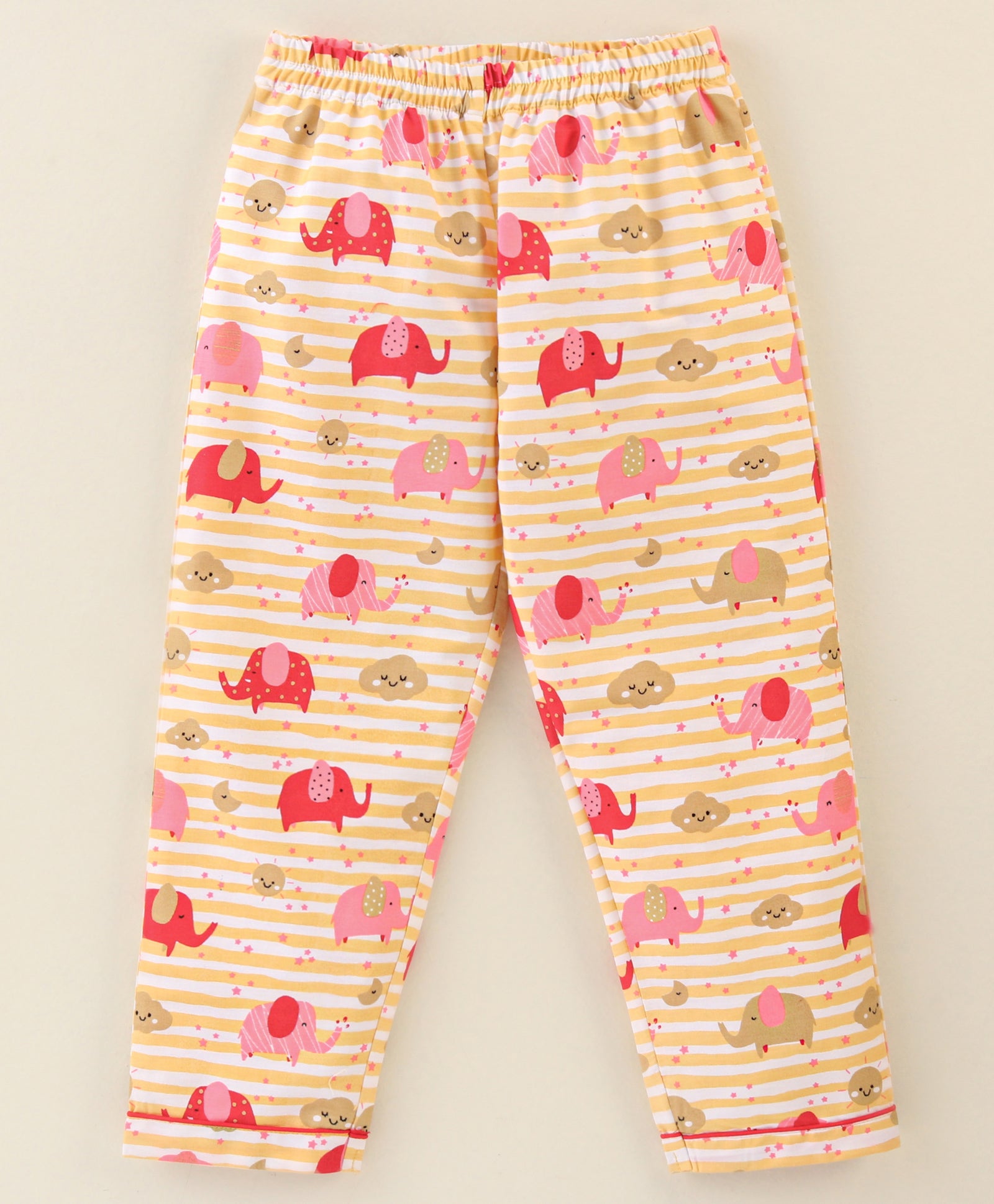 Kukus91 Baby girls Hathi design Night suit Set