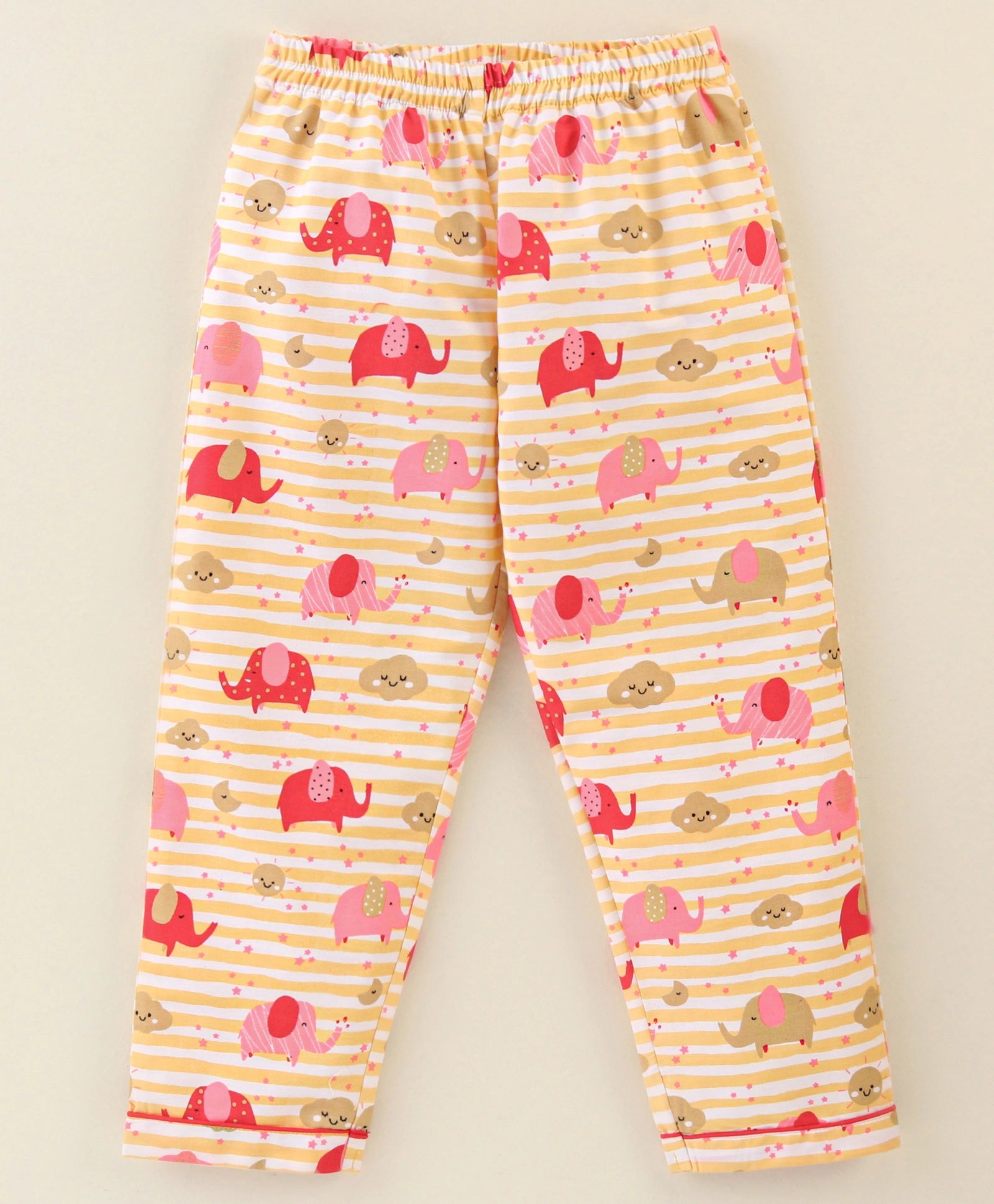 Kukus91 Baby girls Hathi design Night suit Set