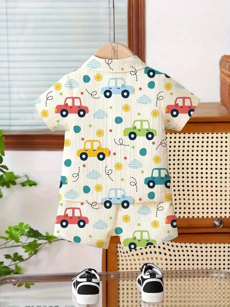 Summer Half Sleeve Shirt and Shorts Set