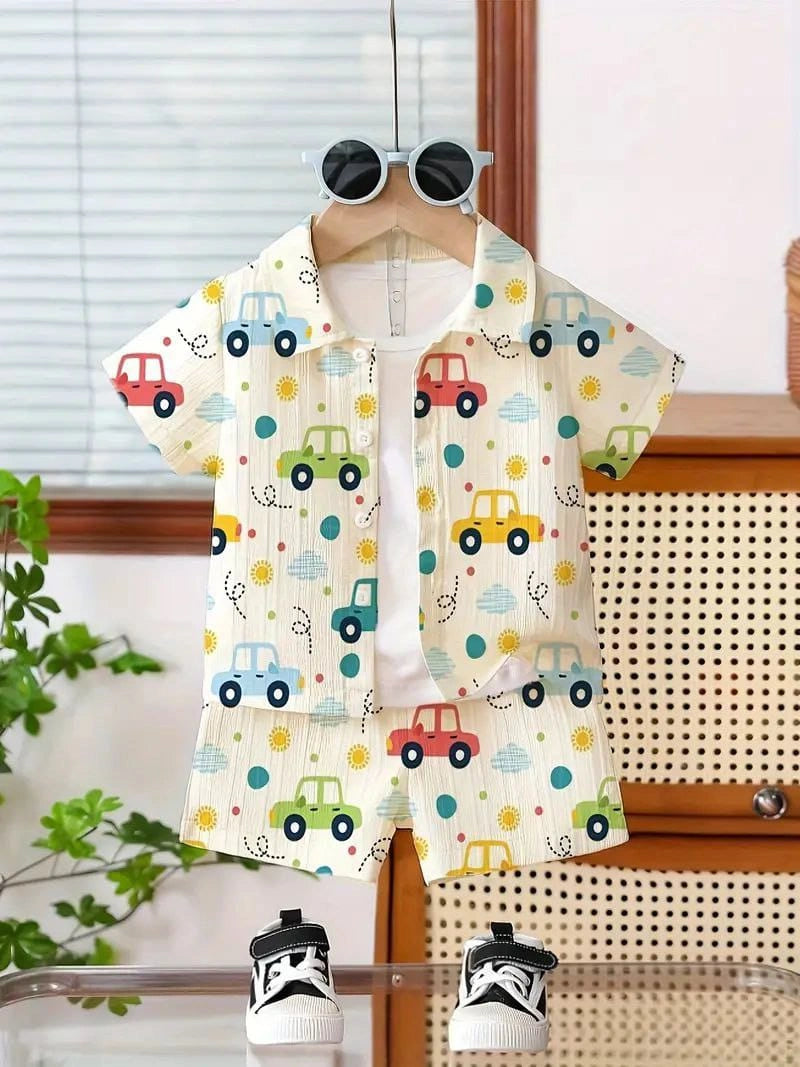 Summer Half Sleeve Shirt and Shorts Set