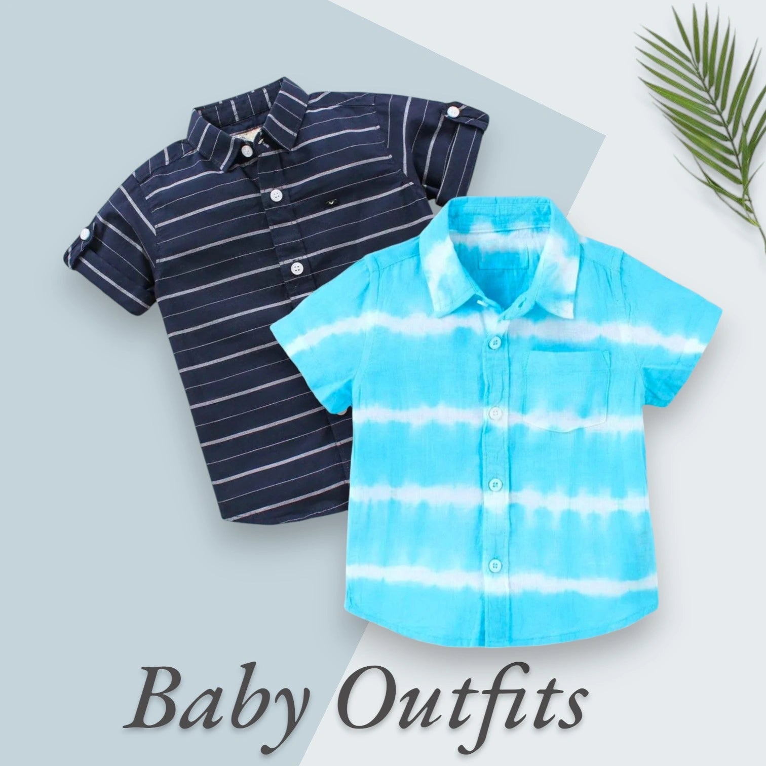 Kukus91 Tie-Dye & Stripe Baby Shirt Combo