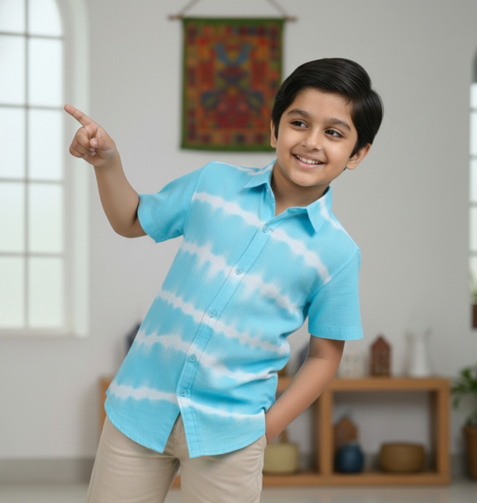 Boys Sky blue shirt