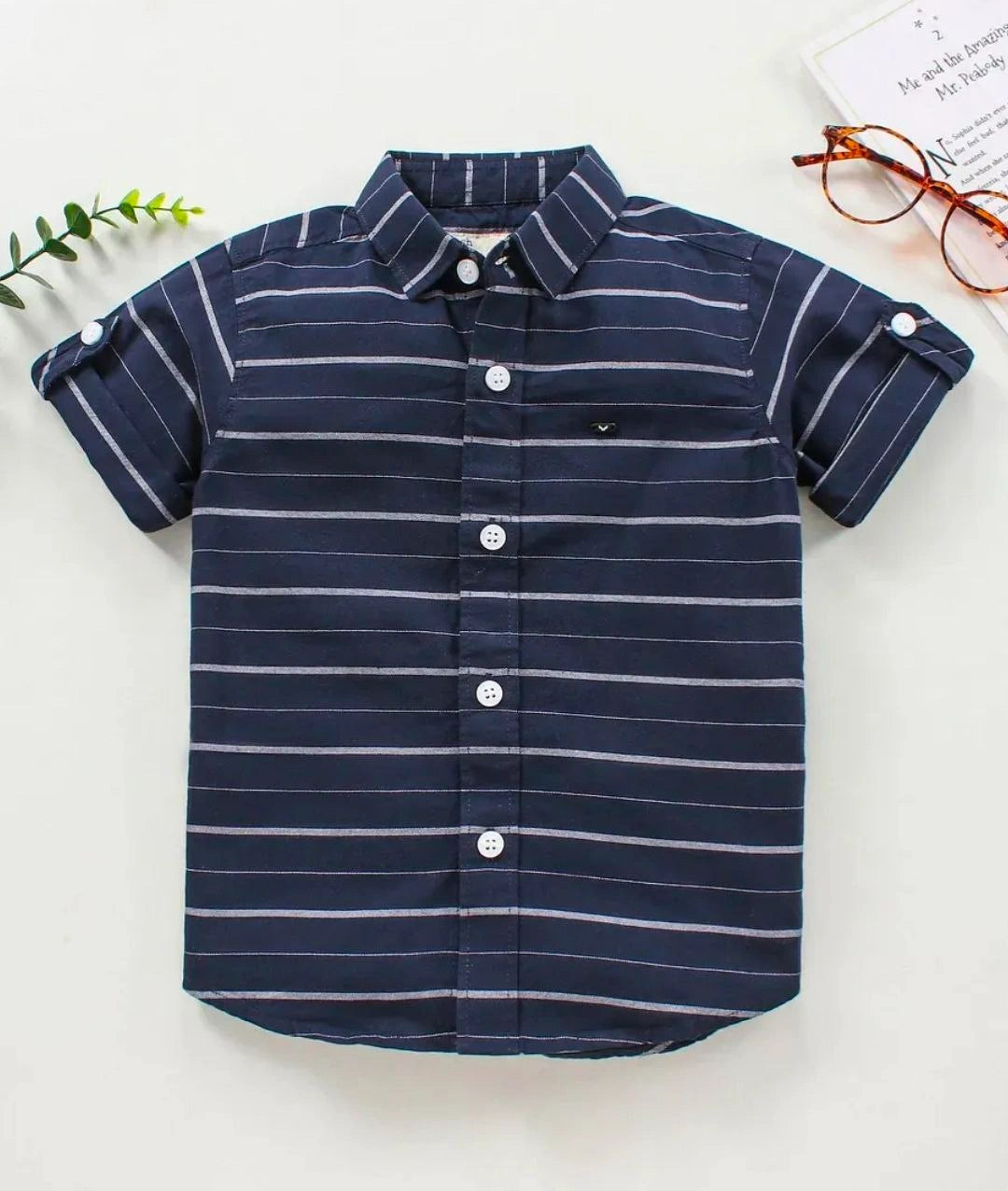 Kukus91 Classic Navy Baby Shirt Combo