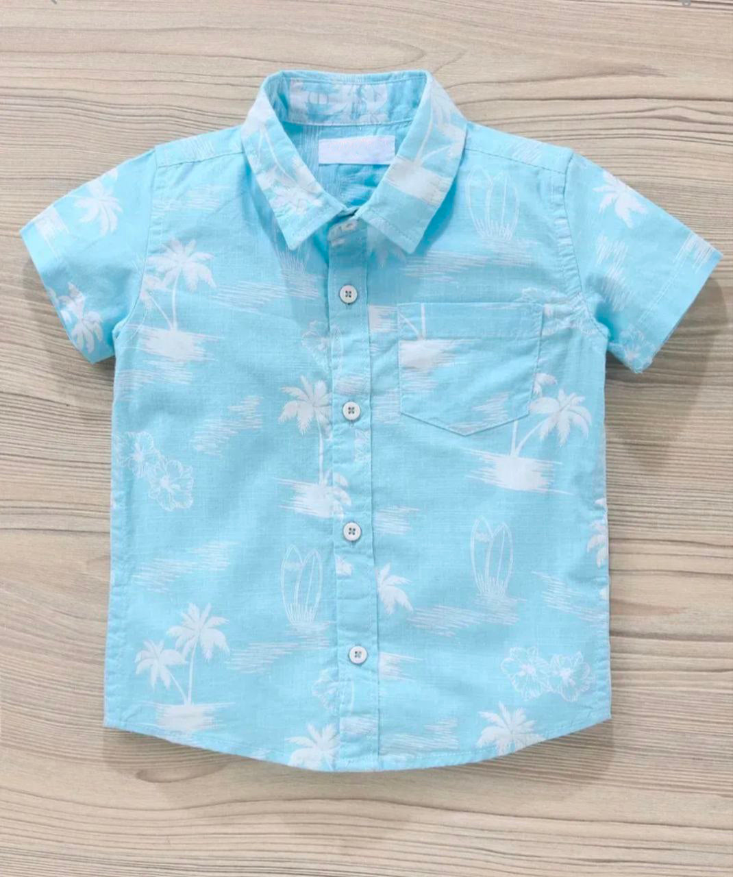Kukus91 Boys Beach look printed shirt