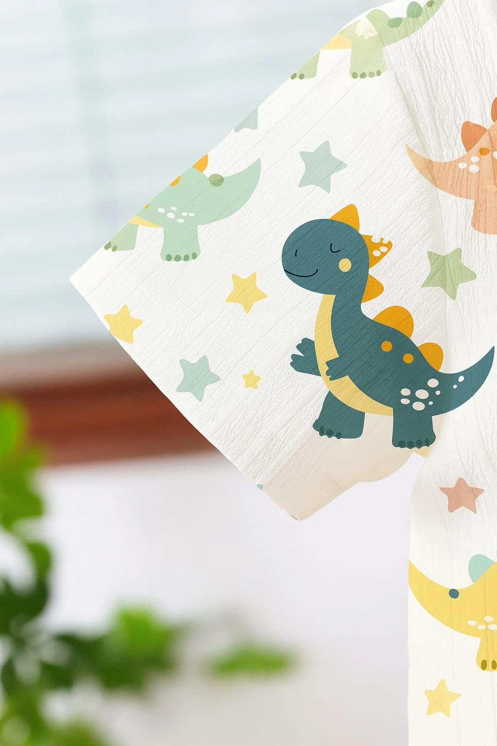 Boys Unisex Cotton Co-Ord Set with Dinosaur Print